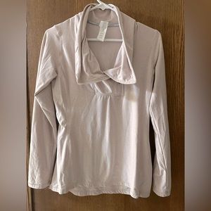 New Balance Cowl Neck 1/4 Zip Stretchy Pullover Running in Light Pink Size Small